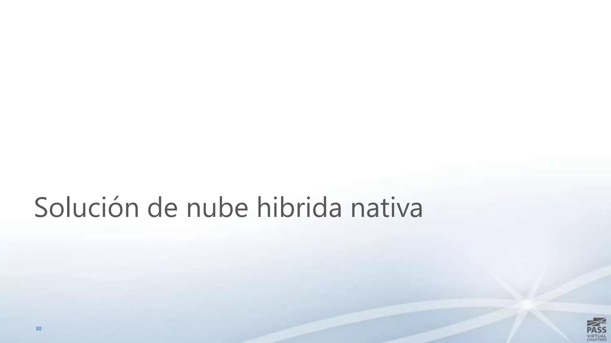 Solución de nube hibrida nativa

30

 