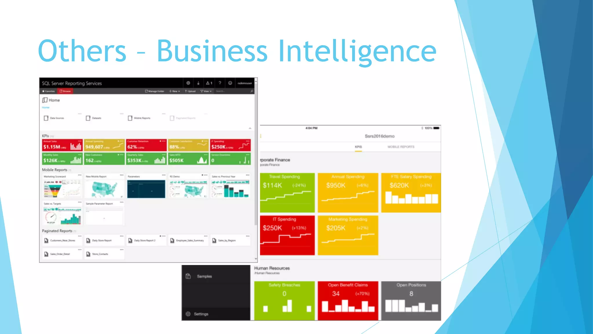 Others – Business Intelligence
 