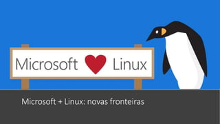 Microsoft + Linux: novas fronteiras
 
