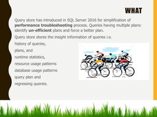Sql server 2016 rc 3 query store overview and architecture | PPT