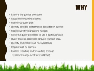 Sql server 2016 rc 3 query store overview and architecture | PPT