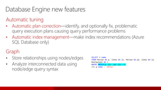 Microsoft SQL server 2017 Level 300 technical deck | PDF