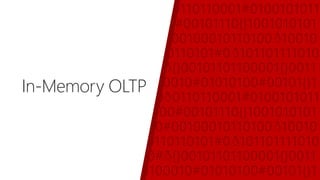 In-Memory OLTP
 