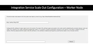 Integration Service Scale Out Configuration – Worker Node
 