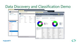 #sqlsat871
Data Discovery and Classification Demo
 