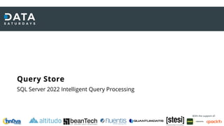 SQL Server 2022 Intelligent Query Processing