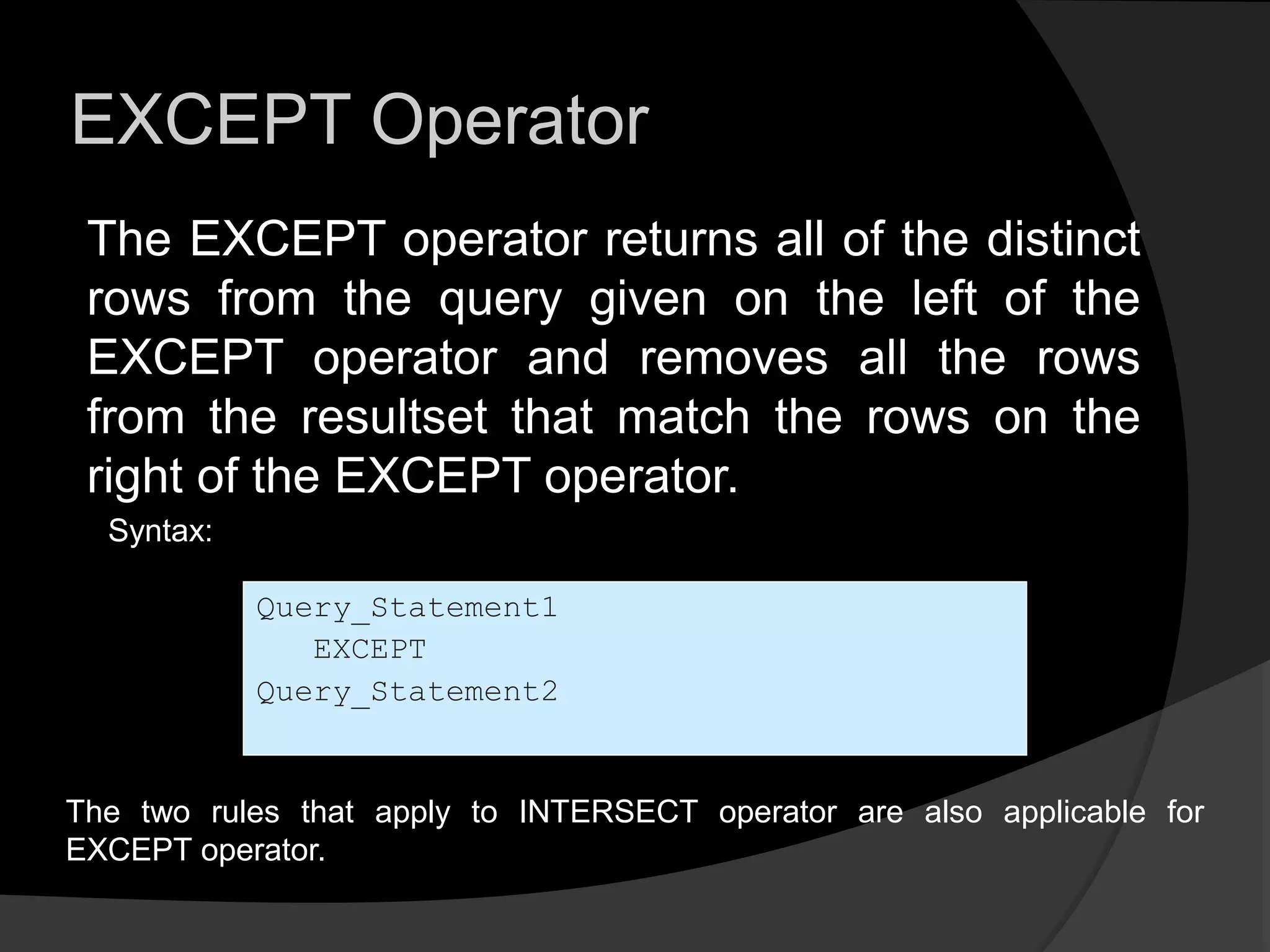 Sql server ___________ (advance sql) | PPT