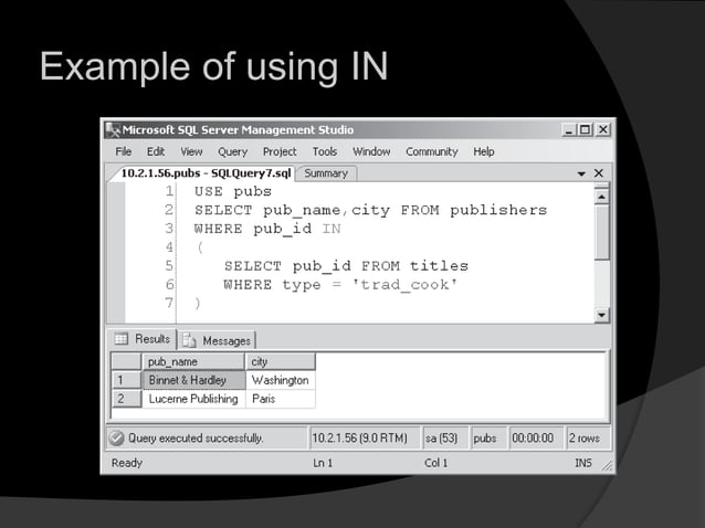 Sql server ___________ (advance sql) | PPT
