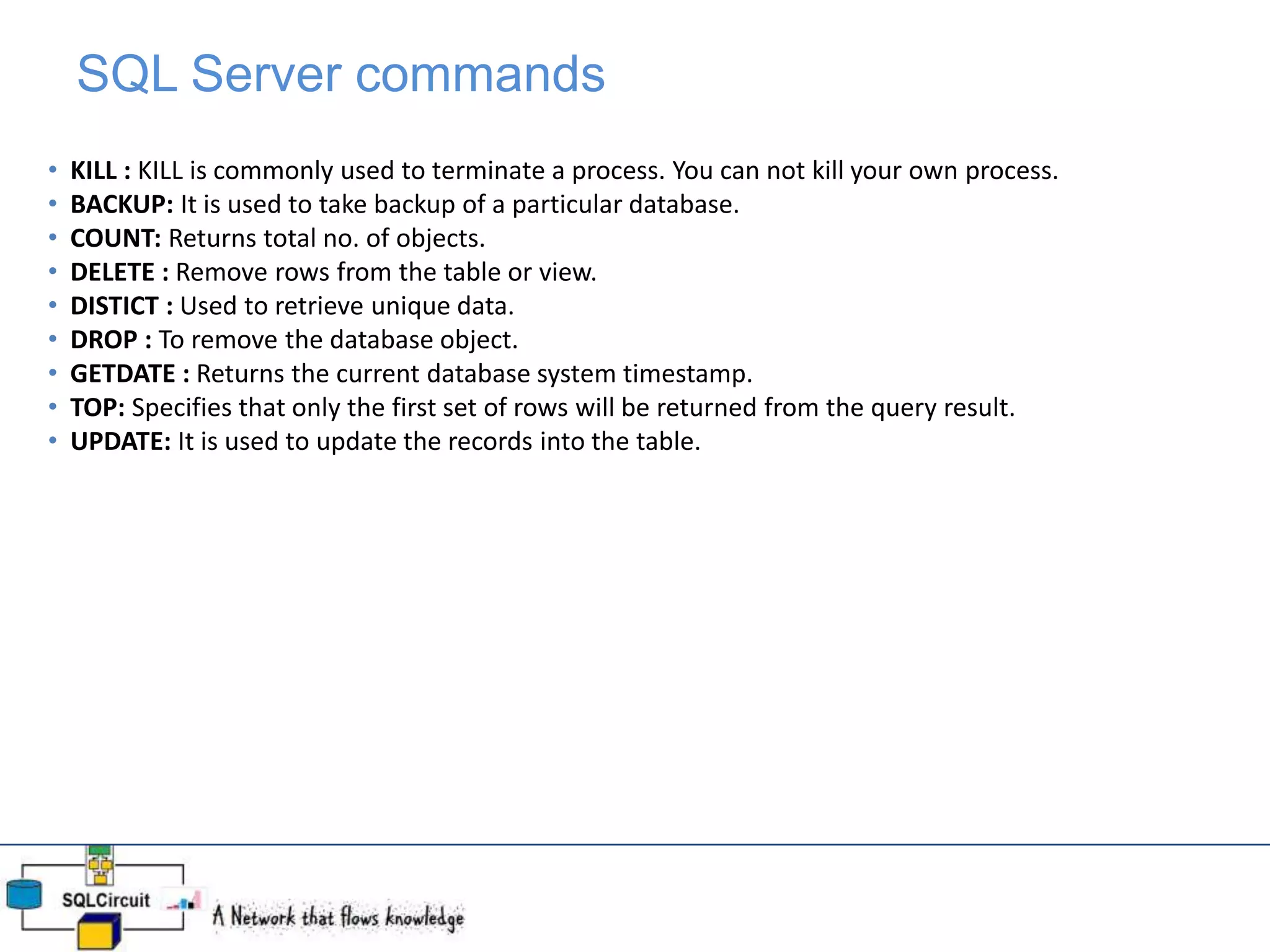Sql server basics | PPT