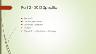 SQL Server 2012 Best Practices | PPTX