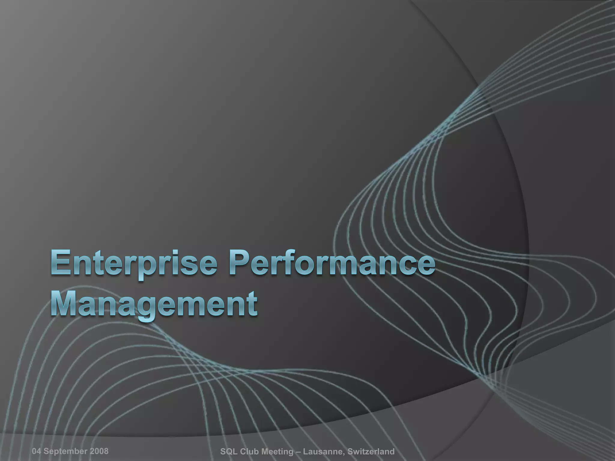 04 September 2008 SQL Club Meeting – Lausanne, Switzerland
 