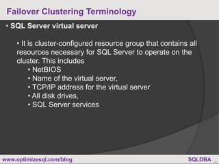 SQL Server Clustering Part1 | PPT
