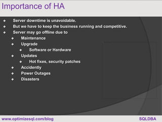 SQL Server Clustering Part1 | PPT