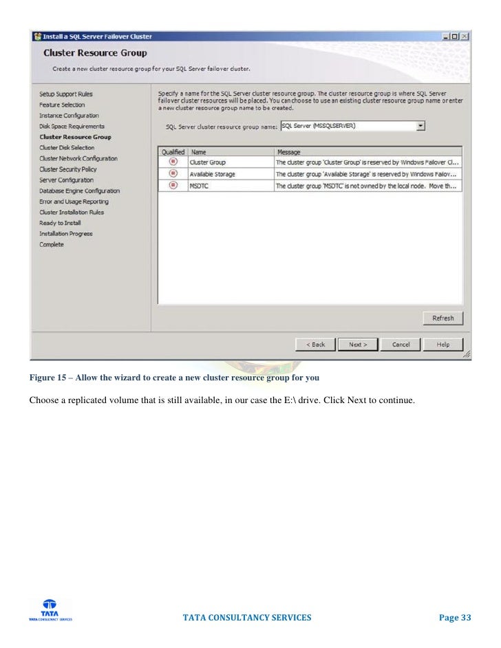 SQL Server Clustering and High Availability