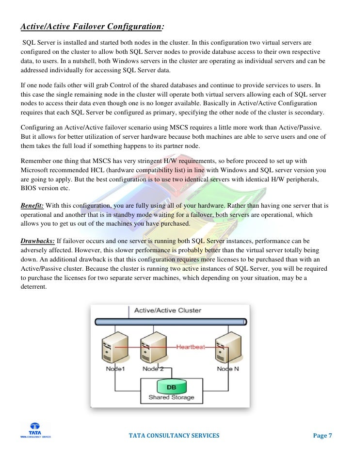 SQL Server Clustering and High Availability