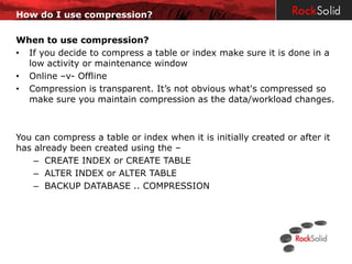 SQL Server Compression | PPTX