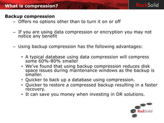 SQL Server Compression | PPTX