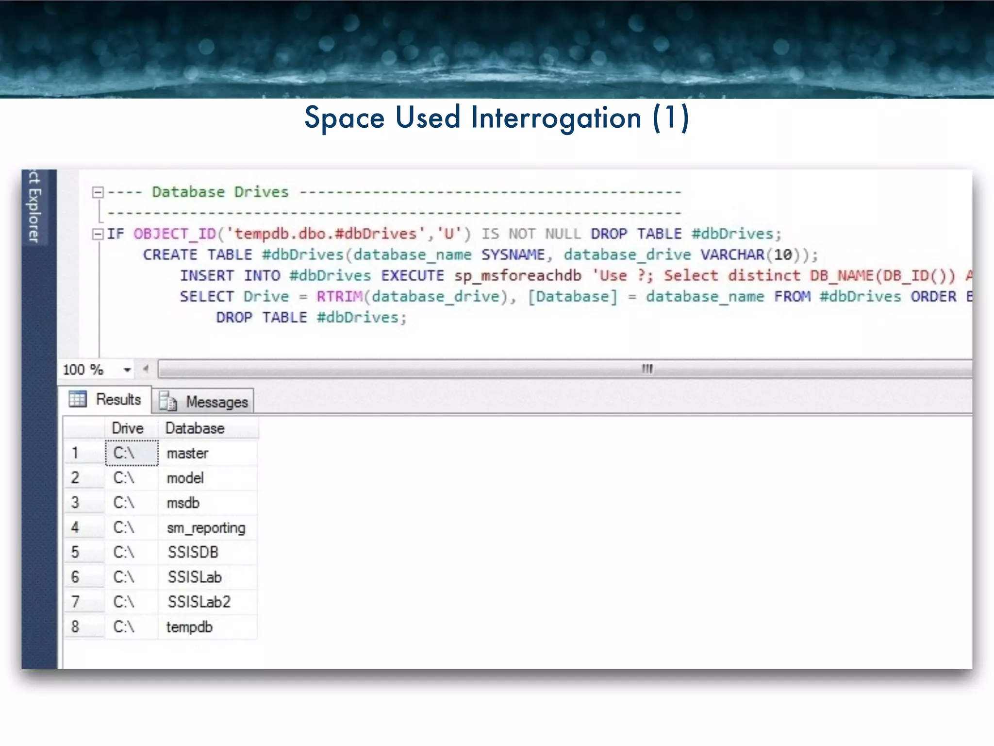 Space Used Interrogation (1) 
 