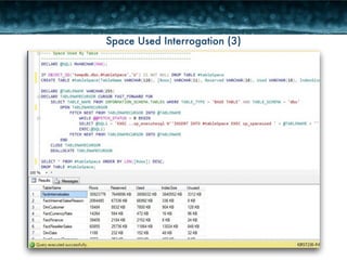 Space Used Interrogation (3) 
 