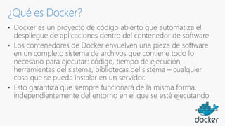 ¿Qué es Docker?
 