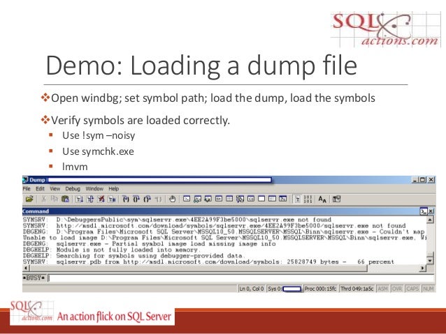 SQL Server Dump Analysis