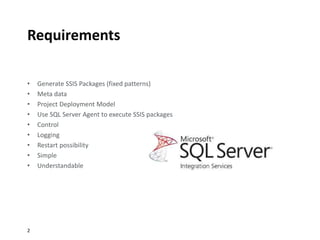 Sql server etl framework | PPTX
