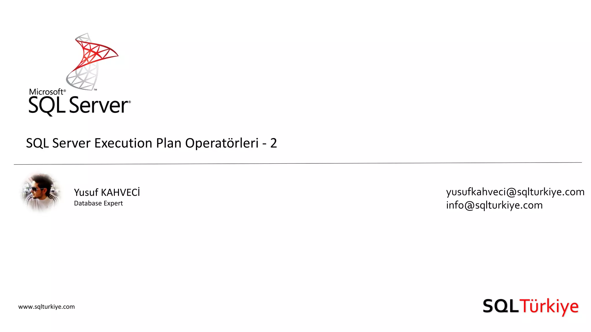 SQL Server Execution Operatorleri 2 | PDF