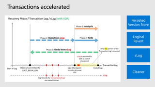 Persisted
Version Store
Logical
Revert
sLog
Cleaner
 