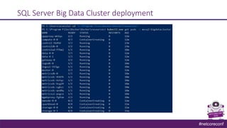 #netcoreconf
SQL Server Big Data Cluster deployment
 