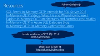 SQL Server In-Memory OLTP: What Every SQL Professional Should Know | PPTX