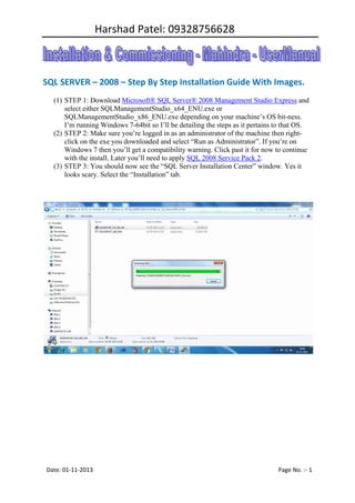 Ms Sql server installation 2008R2 | PDF