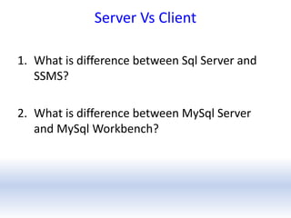 Sql server introduction fundamental | PPT