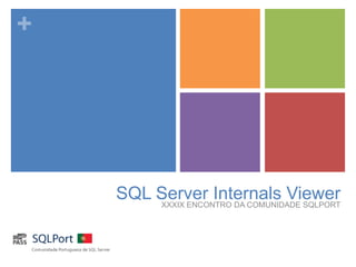 +

SQL Server Internals Viewer
XXXIX ENCONTRO DA COMUNIDADE SQLPORT

 