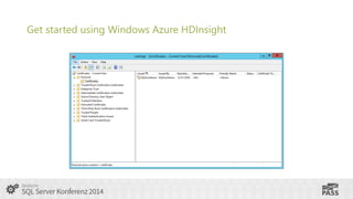 Get started using Windows Azure HDInsight

 