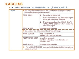 Sql server lesson4 | PPTX