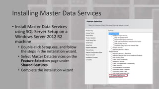 Sql server master data services | PPTX