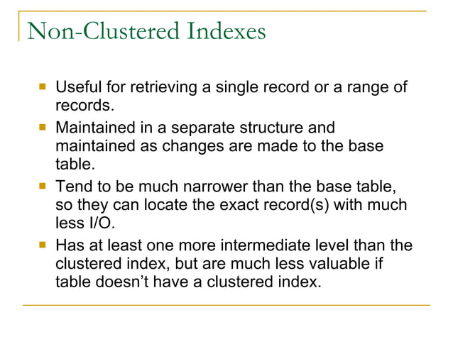 Sql Server Performance Tuning | PPT