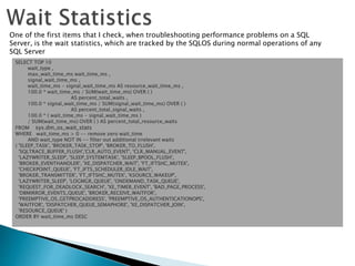 Sql server performance tuning | PPTX