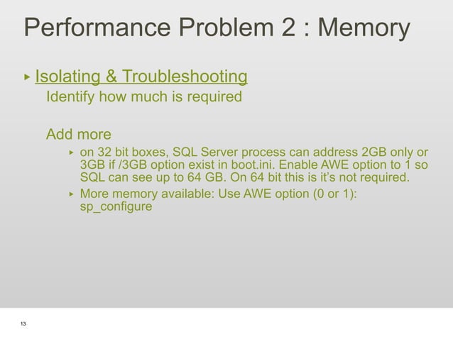 Sql server performance tuning and optimization | PPT
