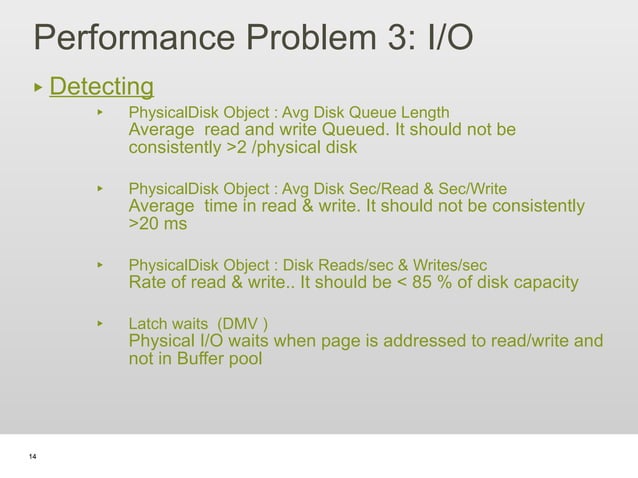 Sql server performance tuning and optimization | PPT