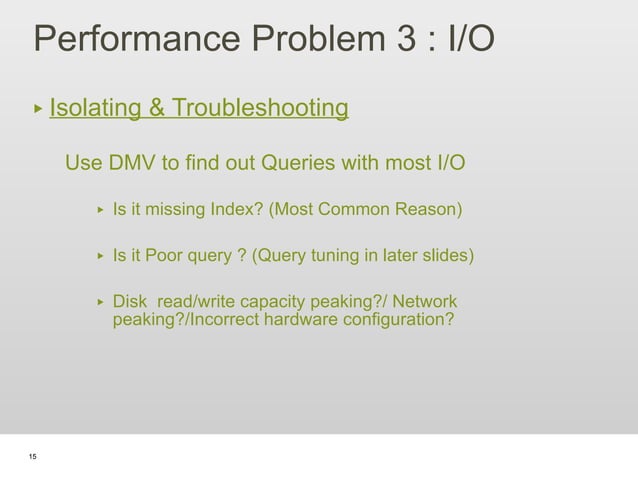 Sql server performance tuning and optimization | PPT