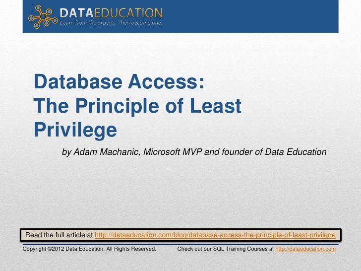 least privilege access least privilege access