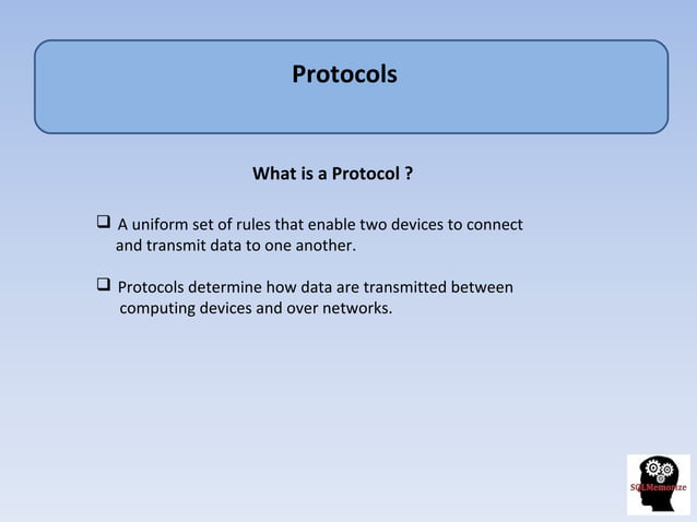 Sql server protocols | PPT | Computer Networking | Computing