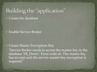 SQL Server Service Brokers | PPTX