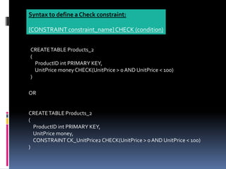 Sql server ___________session_15(data integrity) | PPTX