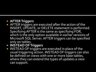 Sql server ___________session_19(triggers) | PPTX | Databases ...
