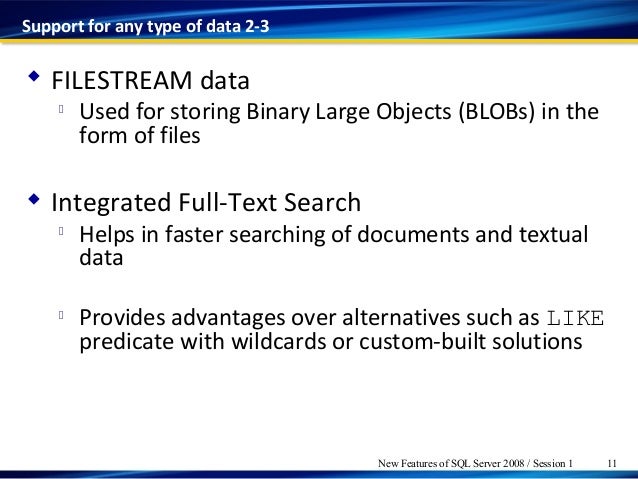 sql server ___________session 1 sql 2008 sql full form