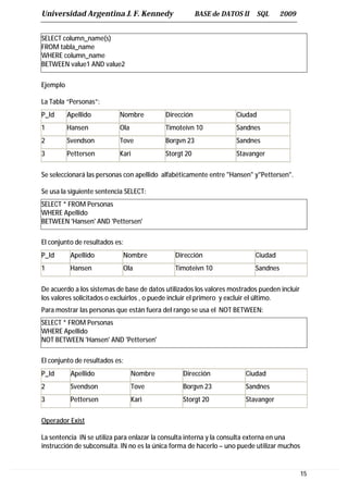 Sql Server Personas Sql server tutorial | PDF