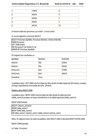 Sql Server Personas Sql server tutorial | PDF