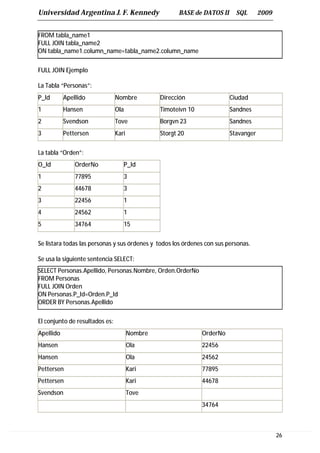 Sql Server Personas Sql server tutorial | PDF